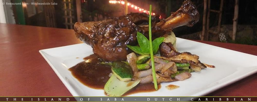 Restaurant Eden: Braised Lamb Shank served with mixed vegetables, mashed potatoes and it's own tasty gravy.